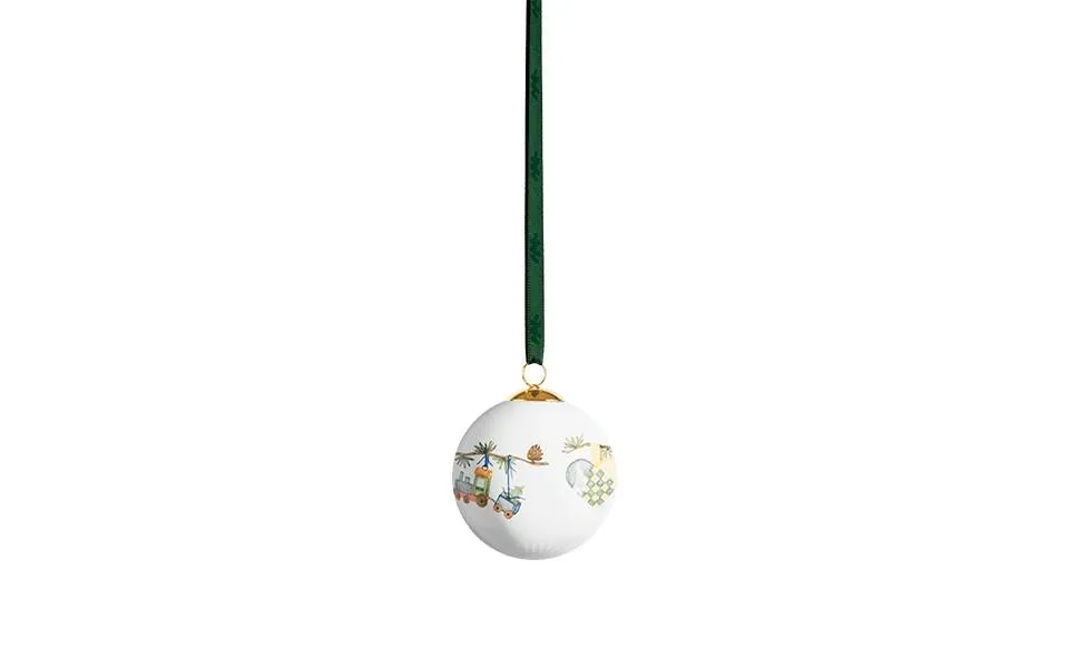 Kähler Hammershøi Christmas Kugle 2024 Ø 6 Cm - Hvid M. Deko