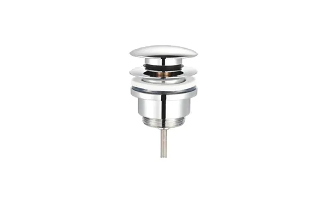 Pop up valve with round top - chrome product image
