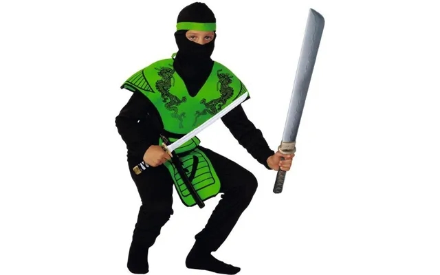 Grøn Ninja Fighter Dragt 160 Cm product image