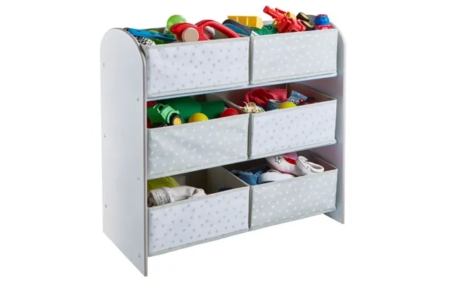 White classical bookcase m. 6 Fabric curve product image