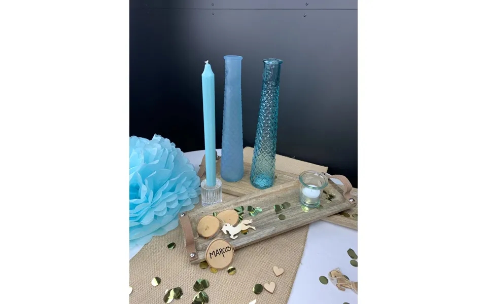 Light blue vase - 31 cm