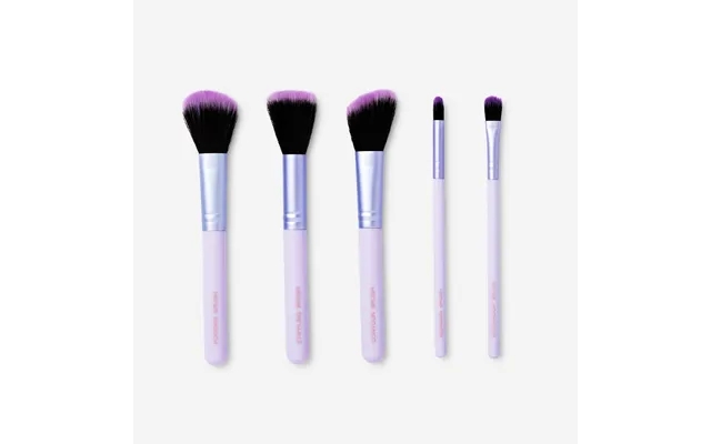 Purple makeupbørstesæt with iridescent cover product image