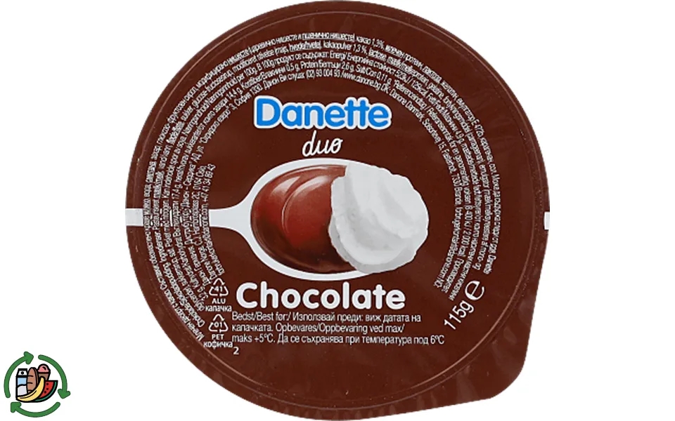 Chokoladebudd. Danette