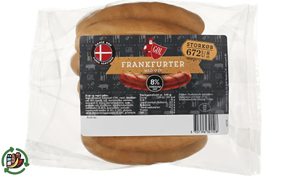 Frankfurter cheese gøl
