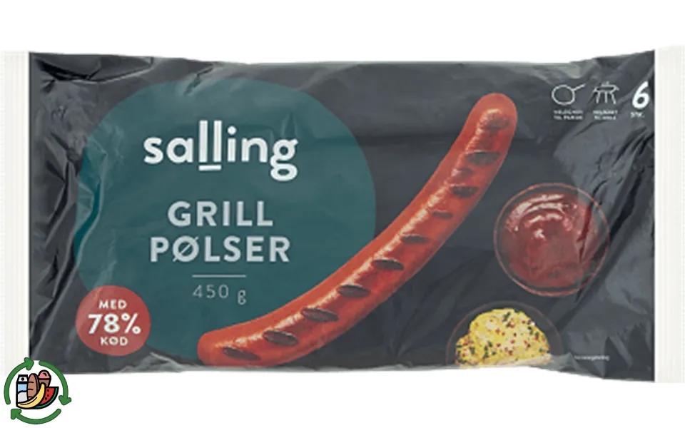 Grill sausages salling