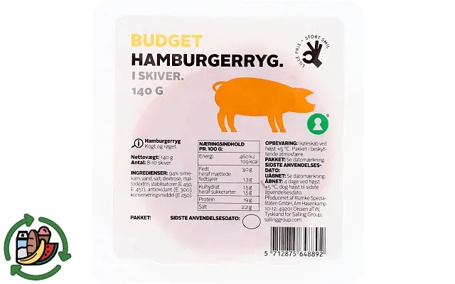 Hamburgerryg Budget product image
