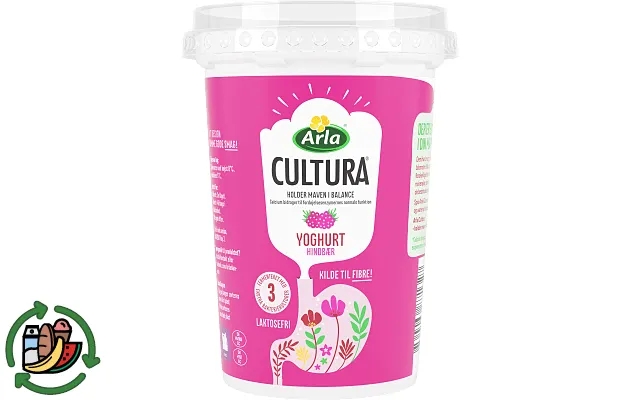 Raspberries yogurt cultura product image