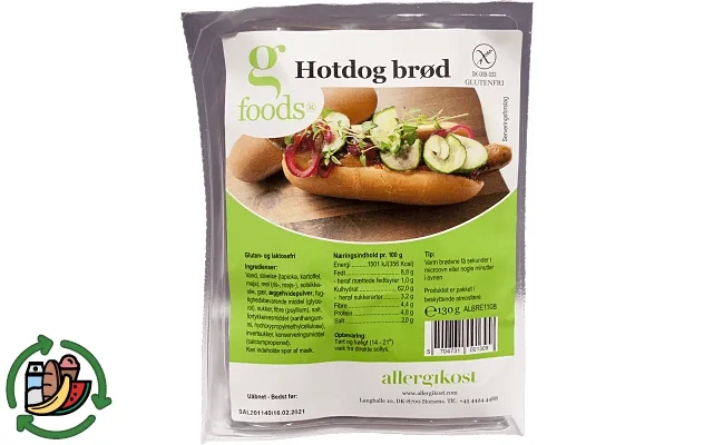 Hot dog bread g foods product image
