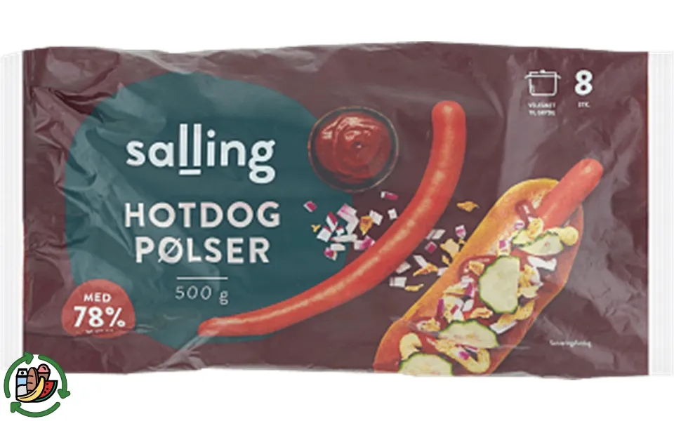Hot dog sausages salling