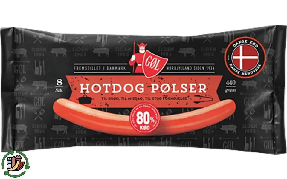 Hotdog sausages gøl