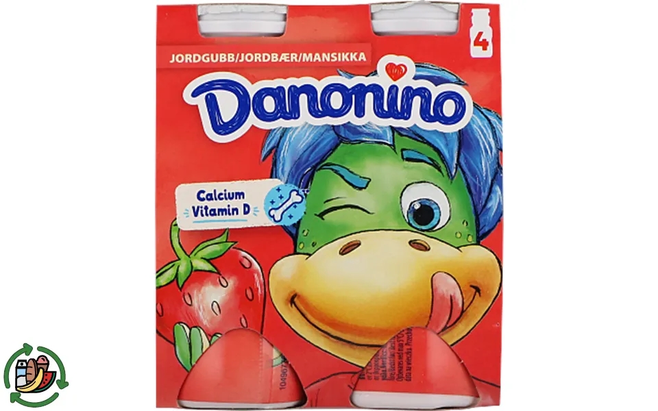 Jordbær Drik Danonino