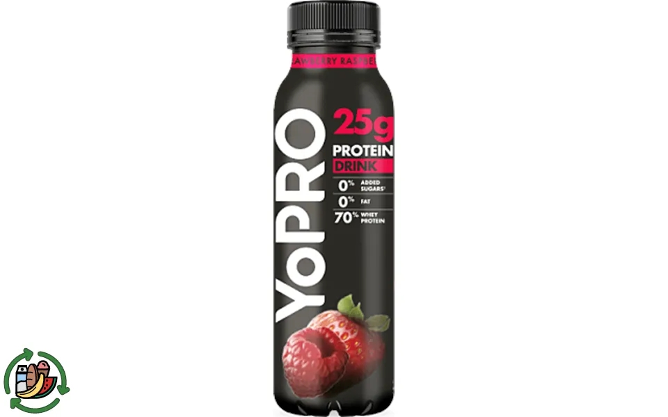 Strawberries beverage yopro