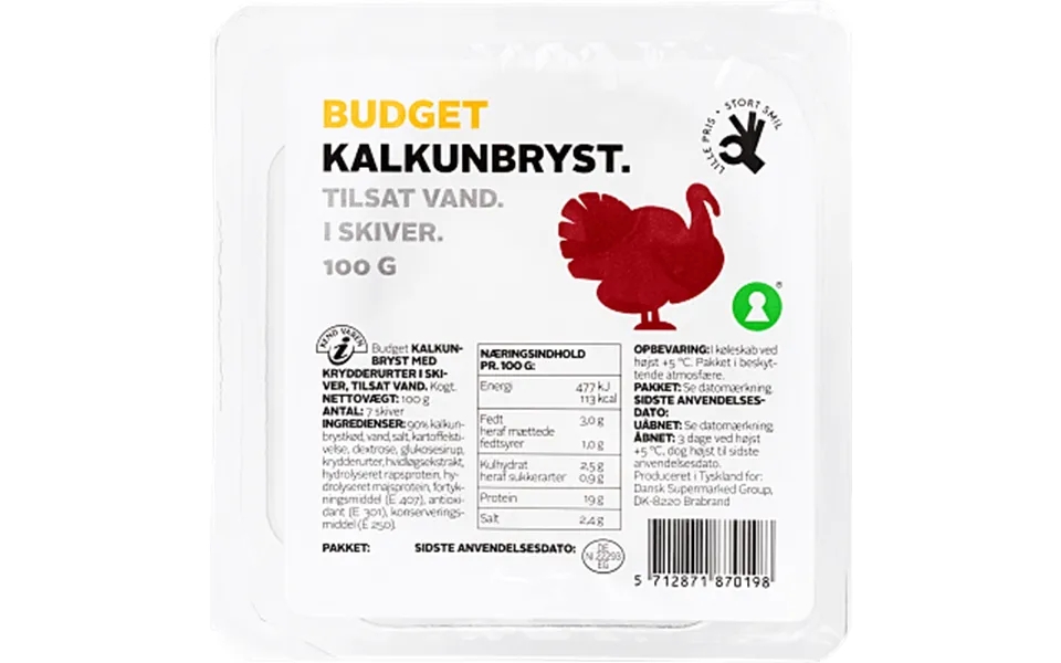 Kalkunbryst Budget