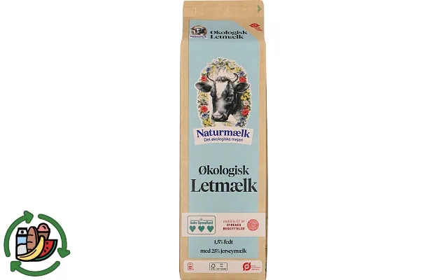 Eco semi- natural milk product image
