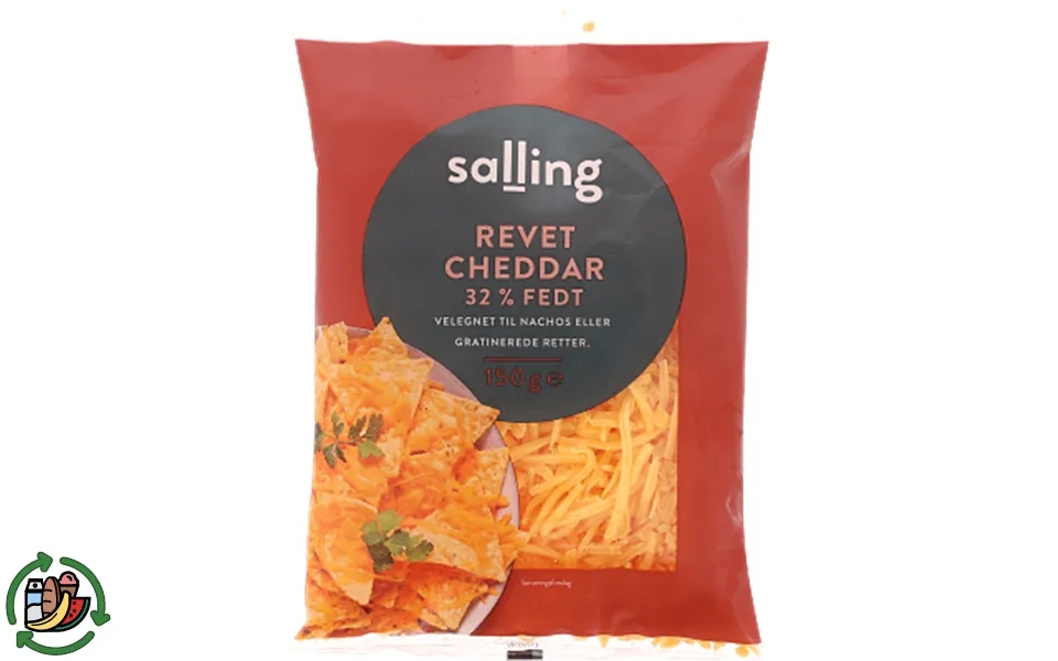 Grated cheddar salling