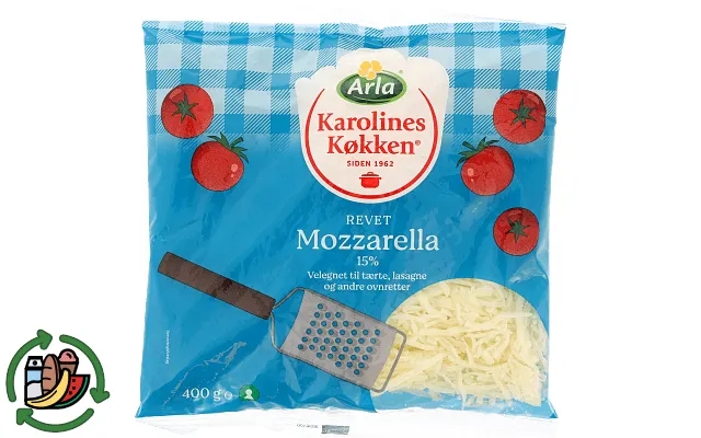 Grated mozzarel. Karolines product image