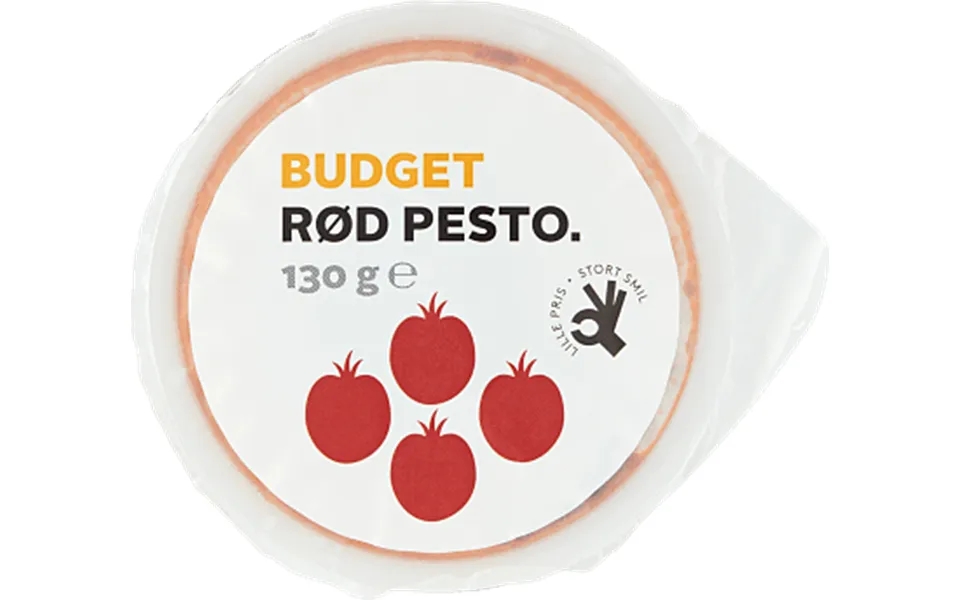 Red pesto budget