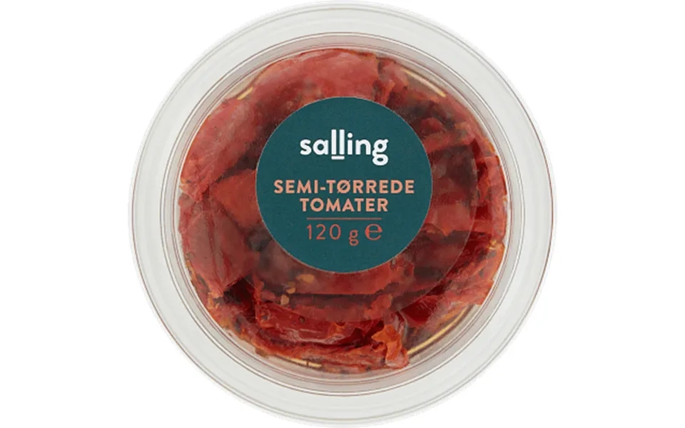 Semidried tomato salling