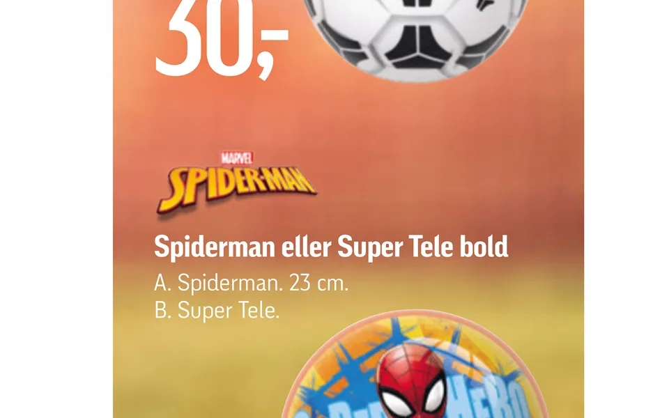 Spiderman Eller Super Tele Bold