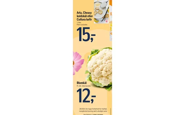 Arla, cheasy buttermilk dessert or cultura kefir cauliflower product image