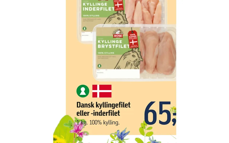 Danish chicken fillet or - inner fillet