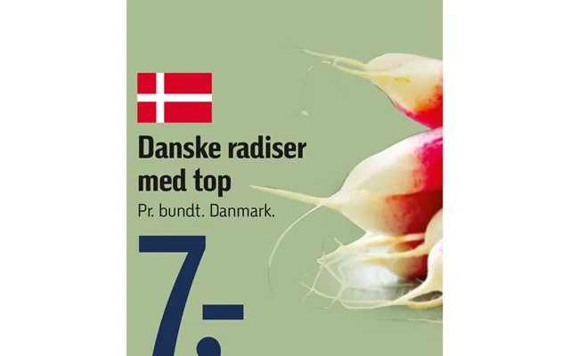 Danish radishes with top product image