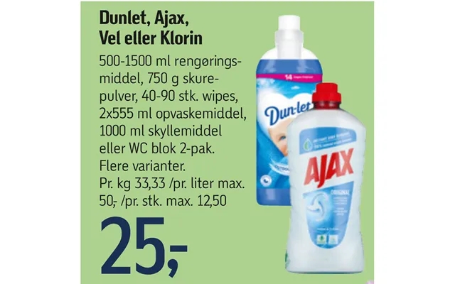 Dunlet, Ajax, Vel Eller Klorin product image