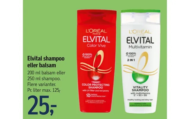 Elvital shampoo or conditioner product image