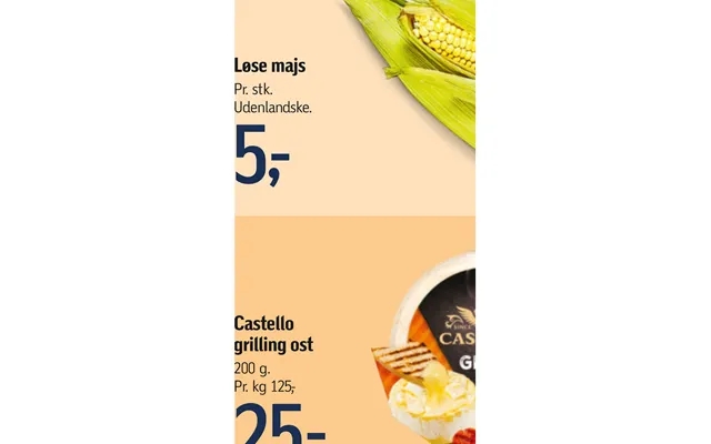 Solve corn castello grilling cheese product image