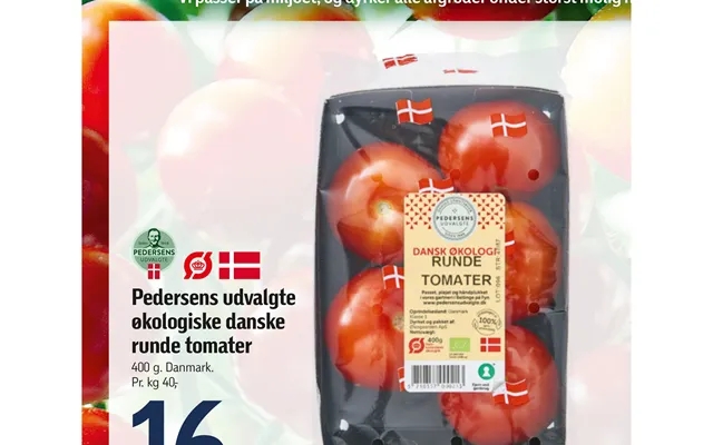 Pedersen selected organic danish round tomatoes product image