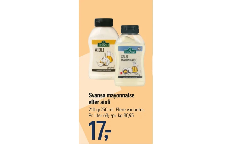 Svansoe mayonnaise or aioli