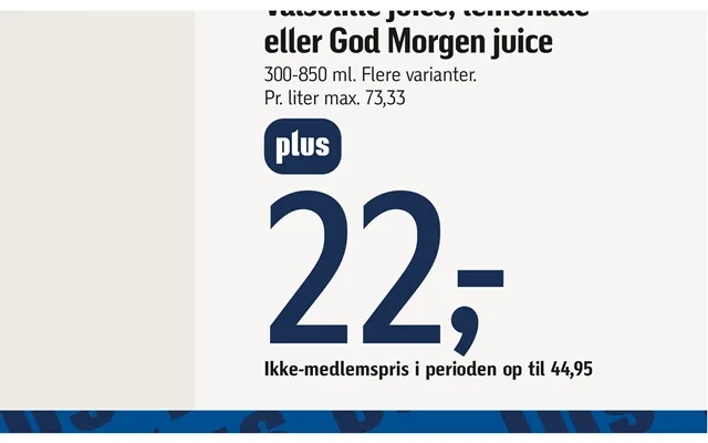 Valsølille Juice, Lemonade Eller God Morgen Juice product image