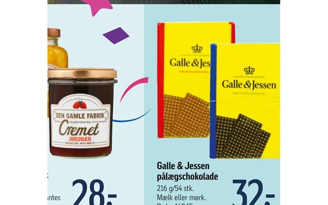 Gallé & jessen laying on chocolate product image