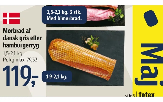 Mørbrad Af Dansk Gris Eller Hamburgerryg product image