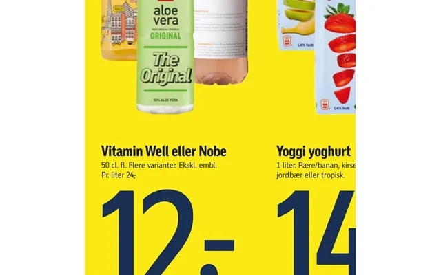 Yoggi Yoghurt Vitamin Well Eller Nobe product image