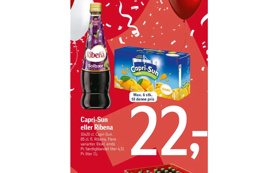 Capri-sun Eller Ribena