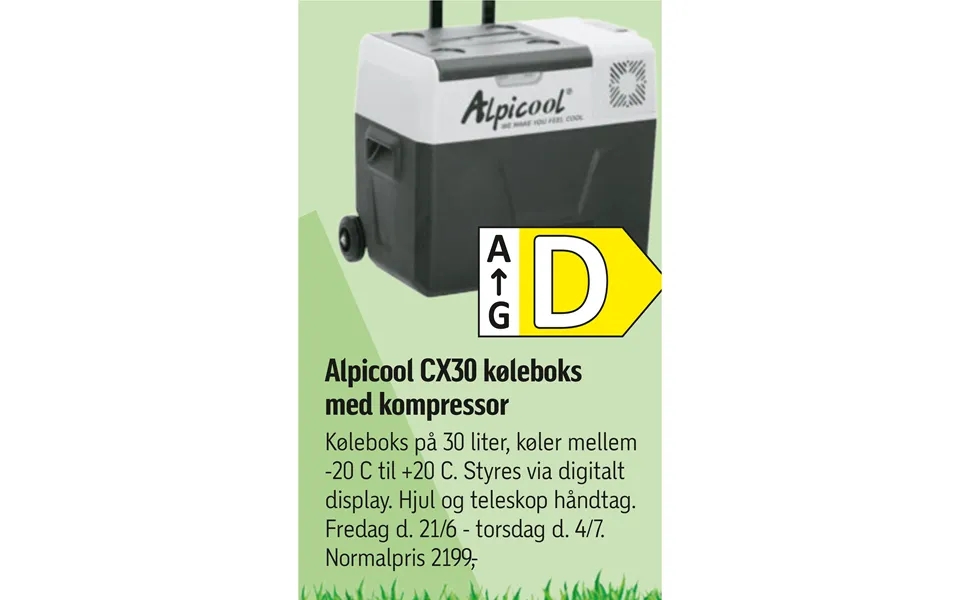 Alpicool cx30 coolbox with compressor