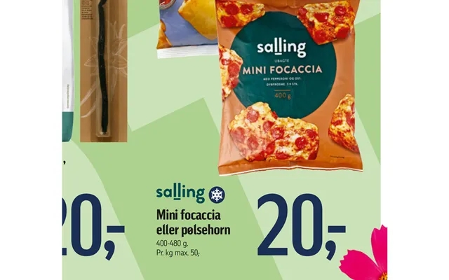 Mini focaccia or sausage rolls product image