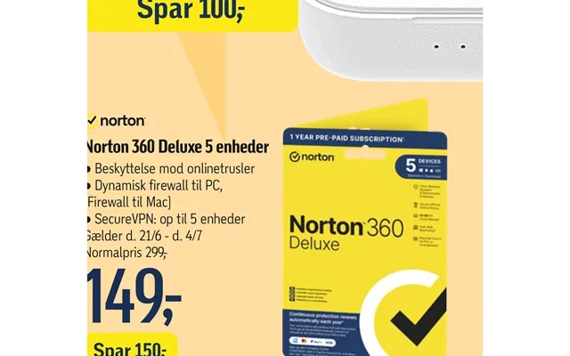 Norton 360 Deluxe 5 Enheder product image