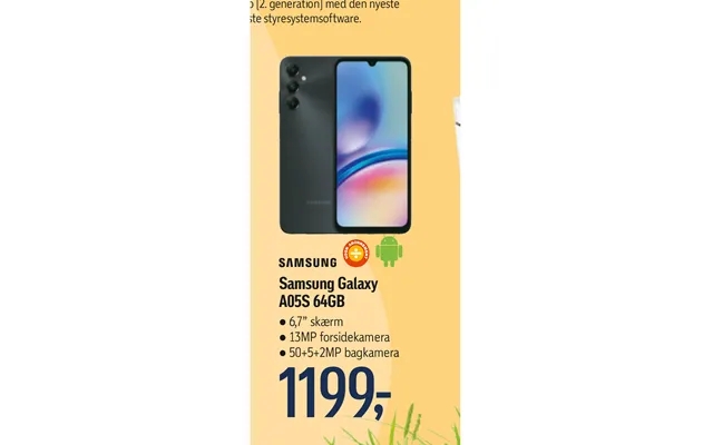 Samsung Galaxy A05s 64gb product image