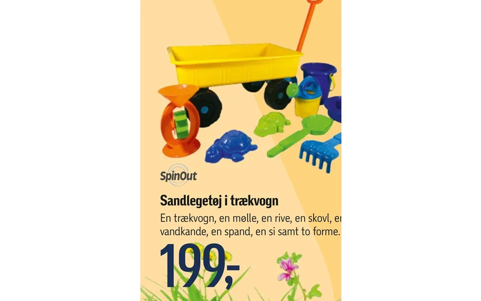 Sand toys in handcart
