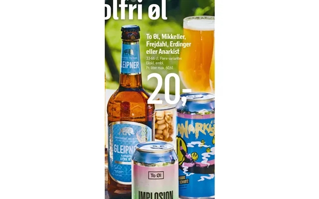 Two beer, mikkeller, frejdahl, erdinger or anarchist product image
