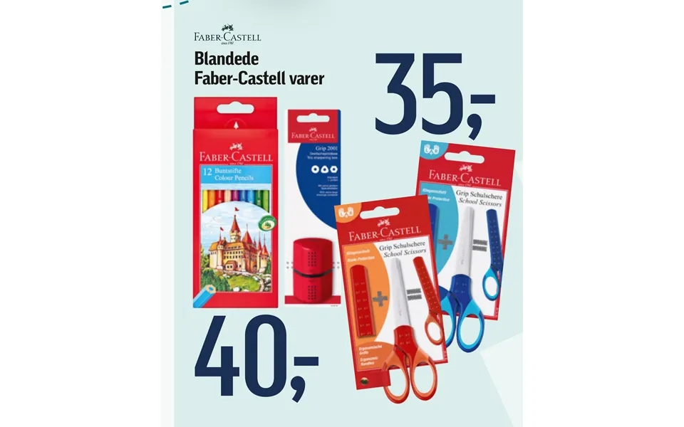 Mixed faber-castell goods