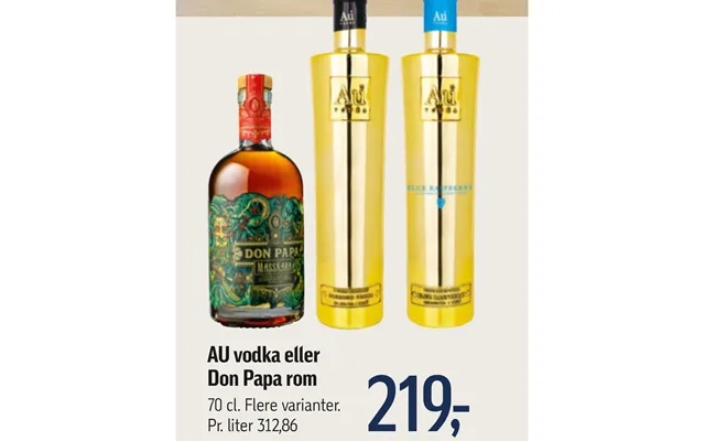 Au vodka or don papa rom product image