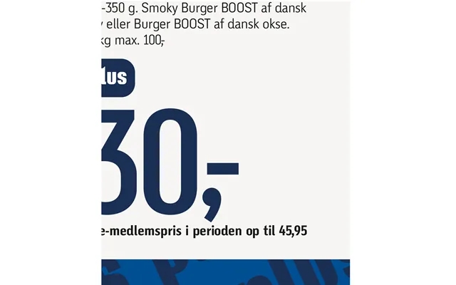 Burger boost of danish meat product image