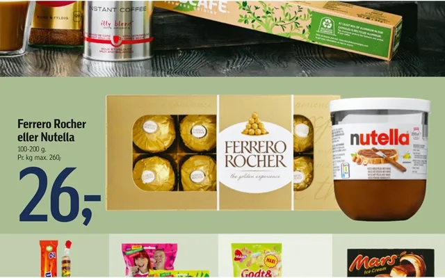 Ferrero rocher or nutella product image
