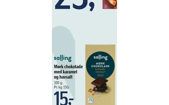 Dark chocolate with caramel past, the laws sea salt product image