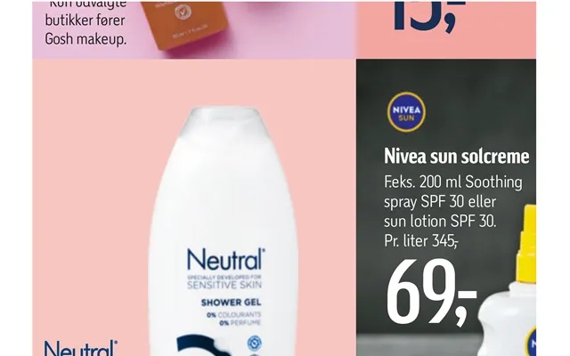 Nivea sun sunscreen product image