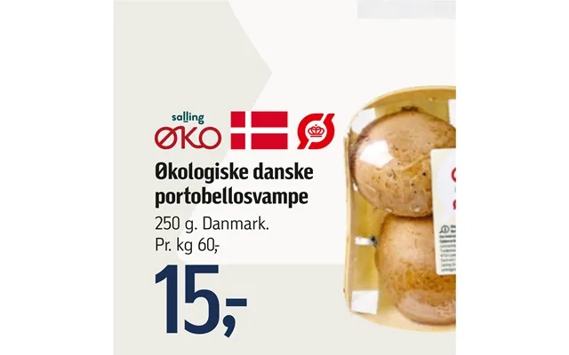 Organic danish portobello mushrooms product image