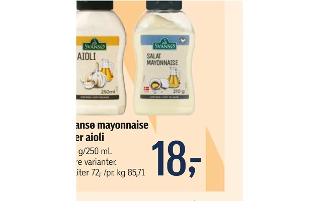 Svansoe mayonnaise or aioli product image
